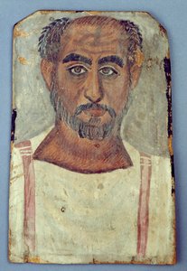 Miehen muumiomuotokuva, n. 250-300 jKr (tempera puulla)